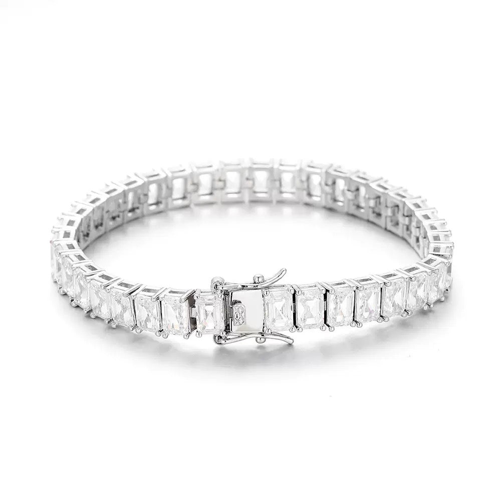 Emerald Cut Diamond Bracelet