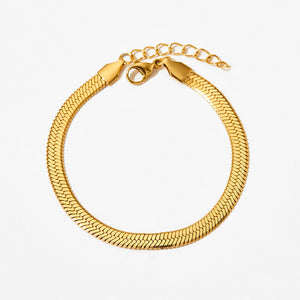 Flat Snake Bone Bracelet
