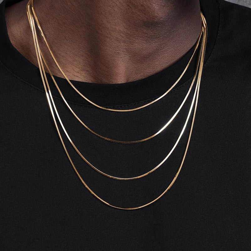 All-Match Snake Bone Necklace