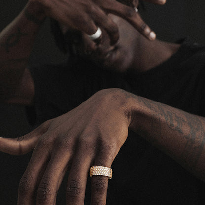 10mm Full Diamond Ring