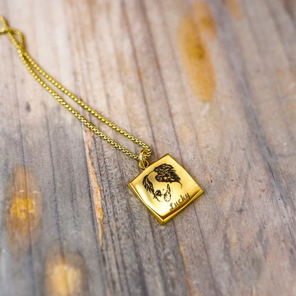 【Customized】Pet Photo Necklace Souvenir