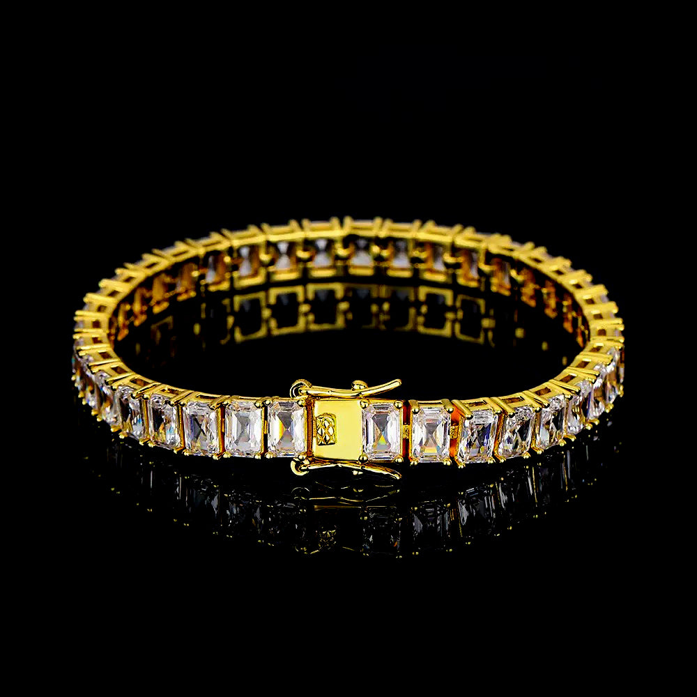 Emerald Cut Diamond Bracelet