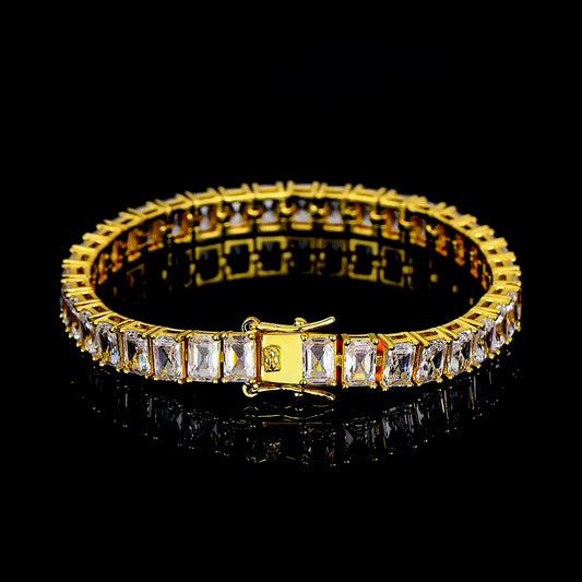 Emerald Cut Diamond Bracelet