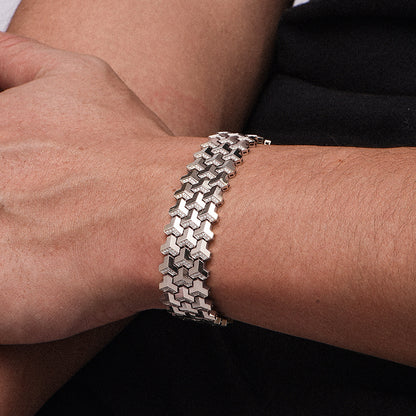 Sterling Silver Armor Bracelet