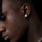 925 Silver Classic Round Zircon Earrings