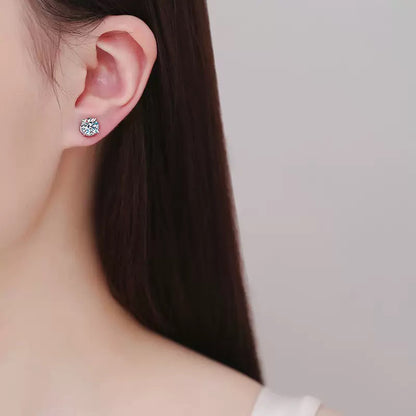 5A Zircon/D Color Moissanite Magnetic Earrings