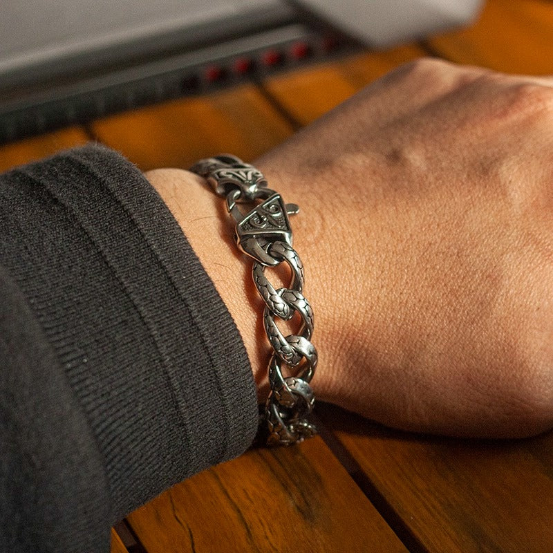 Snake Pattern Cuban Chain