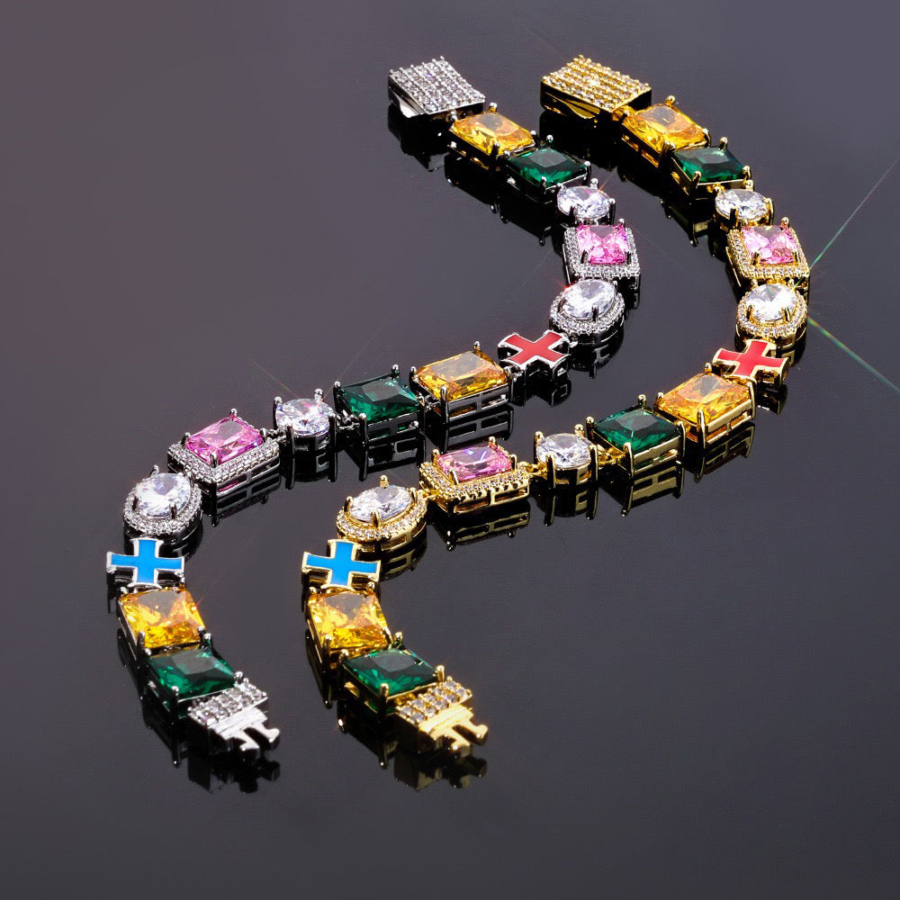 Dopamine Colored Zircon Bracelet