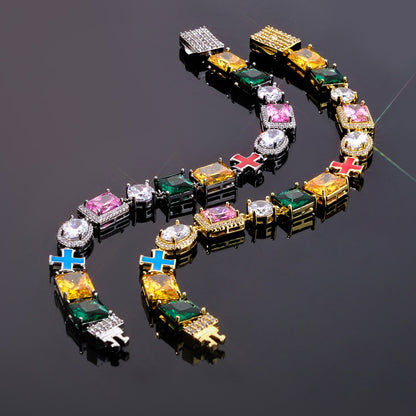 Dopamine Colored Zircon Bracelet