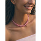 Peach Pink Cat's Eye Necklace