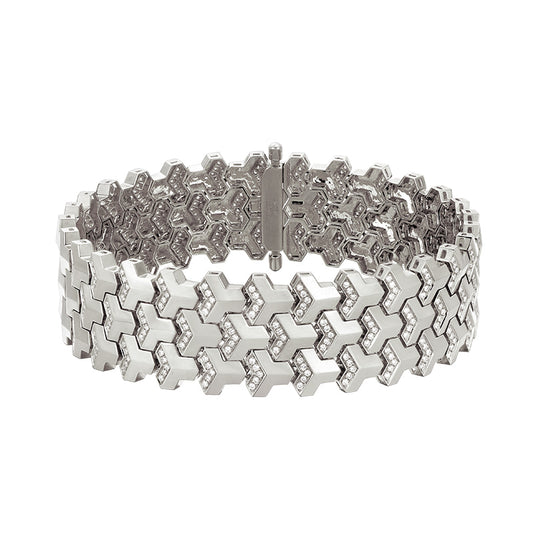 Sterling Silver Armor Bracelet