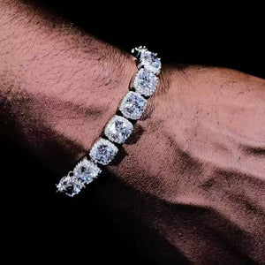 12mm Ice Crystal Square Tennis Chain