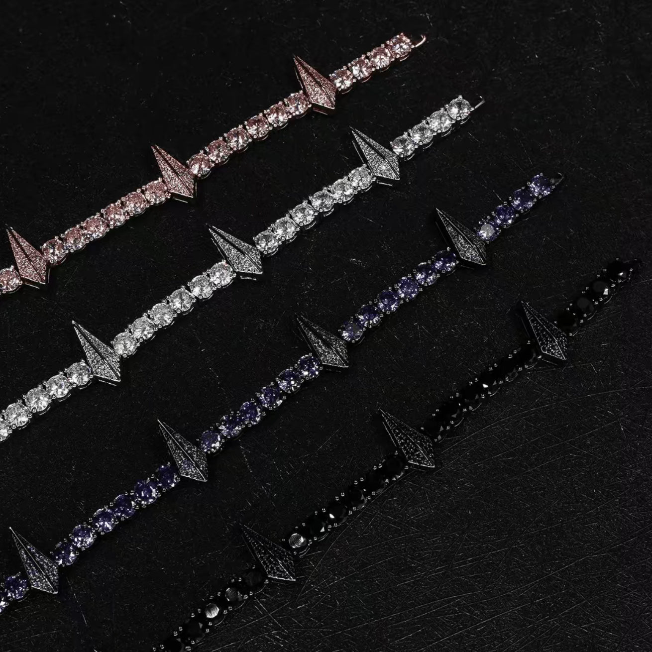 Black Panther Zircon Tennis Chain