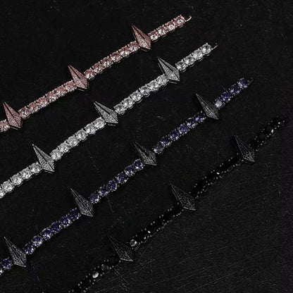 Black Panther Zircon Tennis Chain