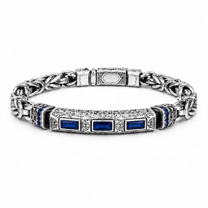 Vintage Engraved Woven Bracelet