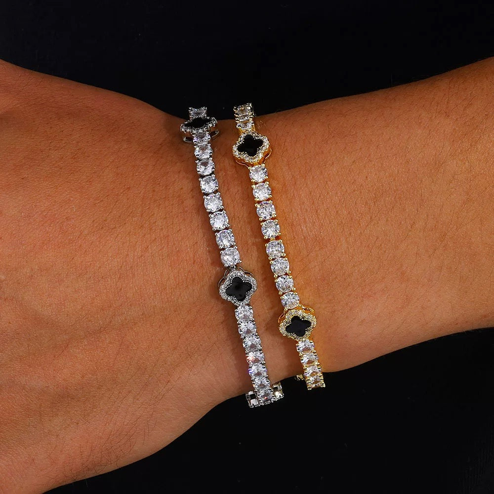 Four-Leaf Clover Tennis Chain