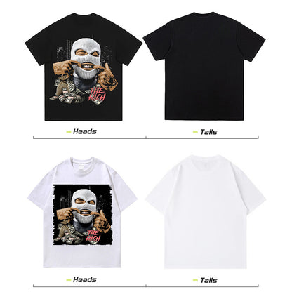 American Retro Hip-Hop Print Sweatshirt