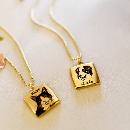 【Customized】Pet Photo Necklace Souvenir
