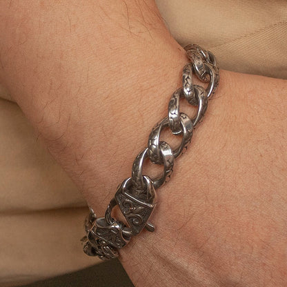 Snake Pattern Cuban Chain