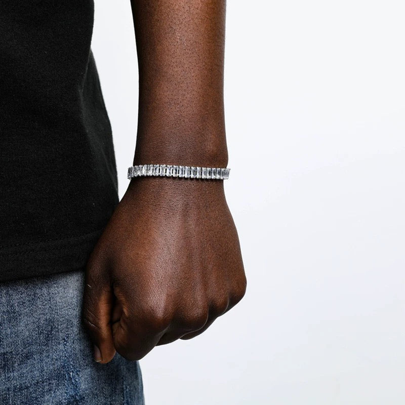 Emerald Cut Diamond Bracelet