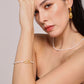 Baroque Natural Pearl and Diamond Bracelet