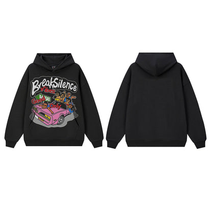 Heavy Street Hip-Hop Print Sweatshirt