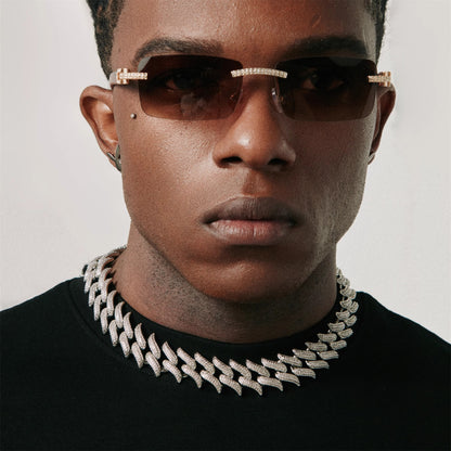 Pointed Diamond Cuban Chain