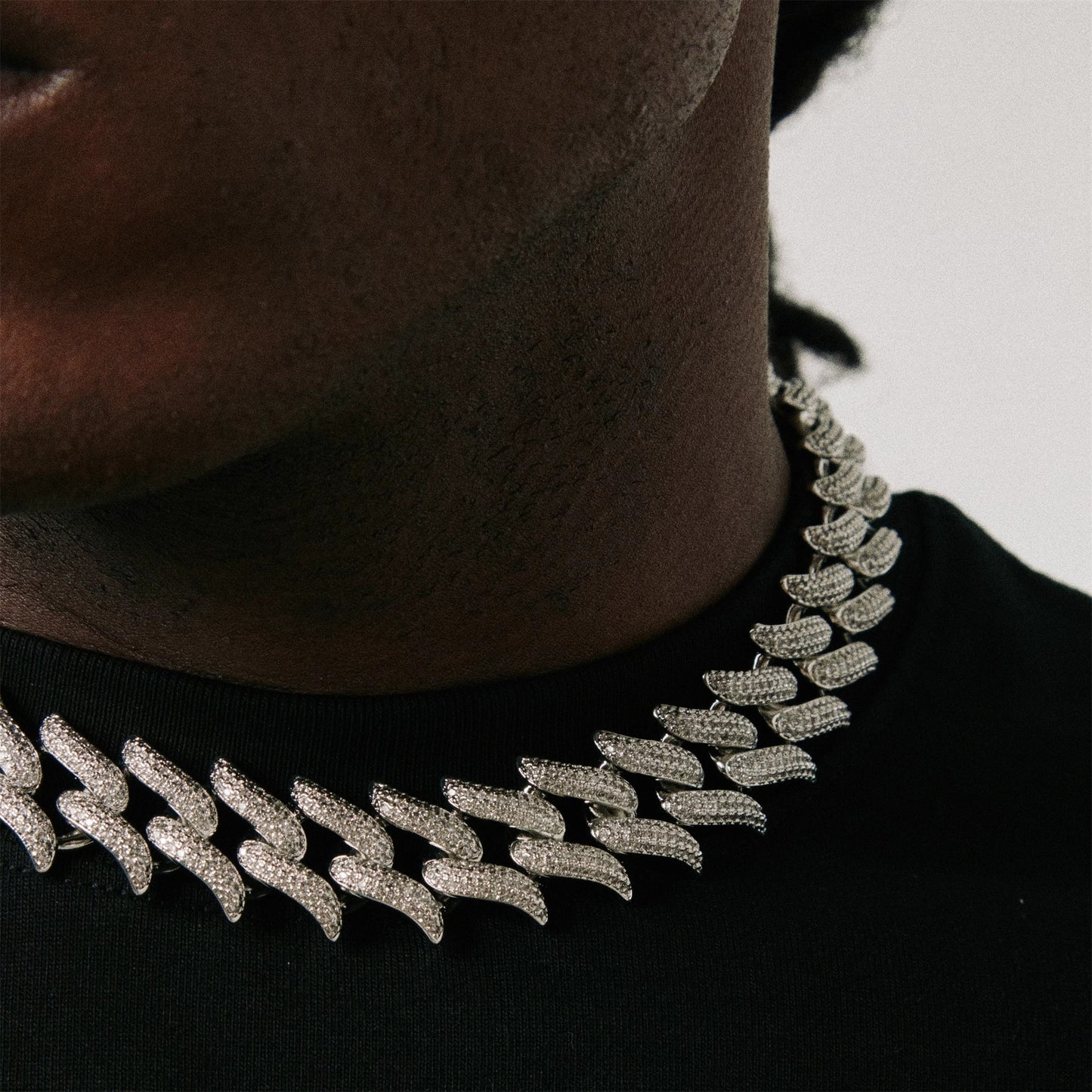 Pointed Diamond Cuban Chain