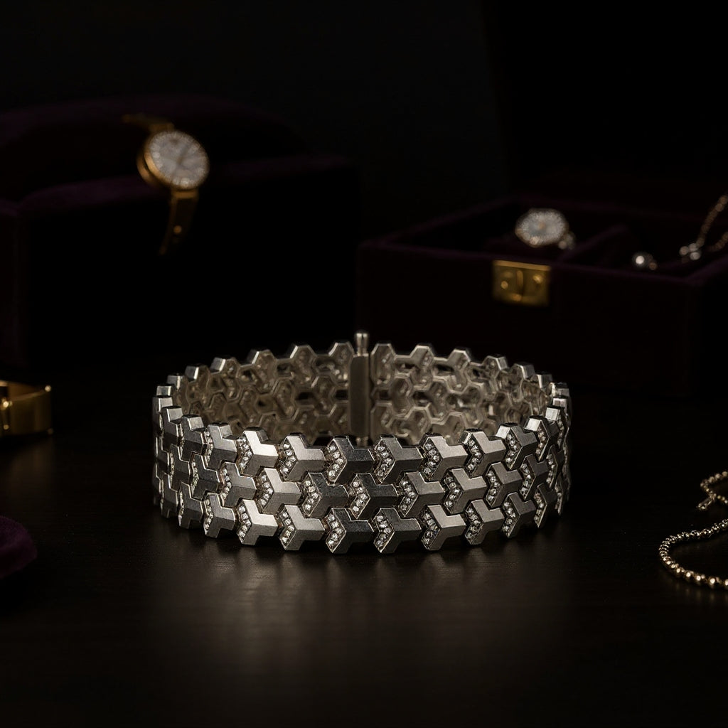 Sterling Silver Armor Bracelet