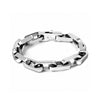 Square Titanium Steel Chain - Steel Color
