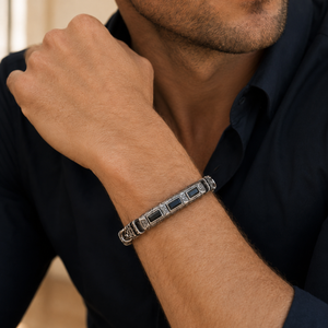 Vintage Engraved Woven Bracelet