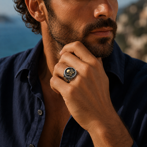 Nautical Skull Signet Ring