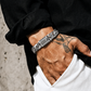 Sterling Silver Engraved Cuban Bracelet