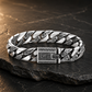 Sterling Silver Engraved Cuban Bracelet
