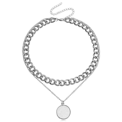 Combination Pearl Medallion Necklace