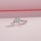 Flower Branch Sterling Silver Moissanite Ring