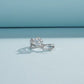 Flower Branch Sterling Silver Moissanite Ring