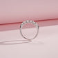 Sterling Silver Moissanite Luxury Ring