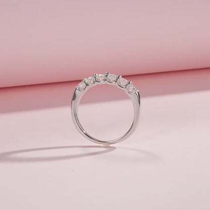 Sterling Silver Moissanite Luxury Ring