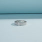 Sterling Silver Moissanite Diamond Ring