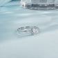 1 Carat Modern Sterling Silver Moissanite Ring