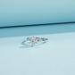 Classic 1 Carat Sterling Silver Moissanite Ring